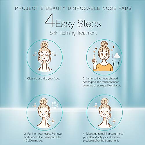 Project E Beauty 100PCS Disposable Non-woven cotton DIY Natural Spa Skin Care Cosmetic Facial Paper Sheet Eye Nose Face and Compressed Mask Towel Sheet Toner Lotion Paper (Nose) - Thumbnail 4