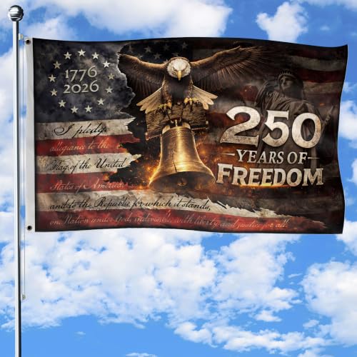 250 Year Of Freedom Flag 3x5 Ft 250th Anniversary Brass Grommets 3