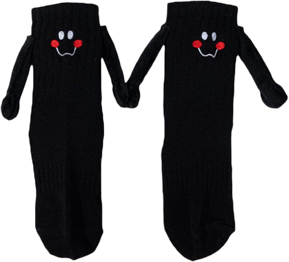 Honganda Funny Kids Baby Girl Boy Holding Hands Socks - Silly Smile Crazy Novelty Gift for Toddlers 1-9 Years