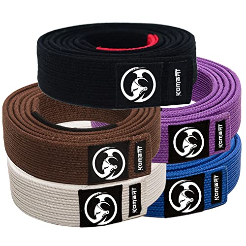 Kombat Jiu Jitsu Bjj Premium Belts – Pro Grade Belt With Sleeve Bar For Ranking Stripes, Durable | Ibjjf Competition Approved (Brown, A5) #TOP25
