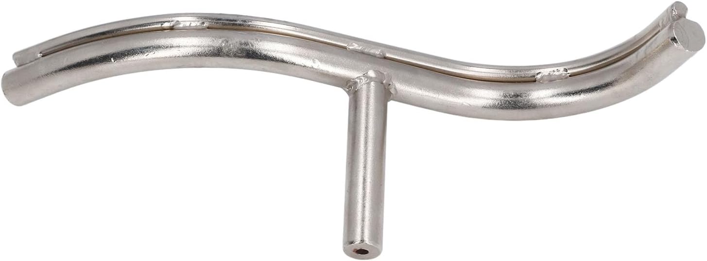 Fafeicy Curved Lathe Tool Rest, 5/8 Inch Post, Alloy Steel, for Bowl Turning, Compatible with 16mm Lathe Base, S-Shaped Design