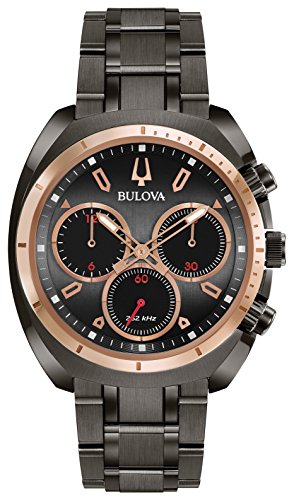Bulova �����Y 98A158 Bulova Curv �R���N�V���� �A�i���O�\�� �A�i���O�N�H�[�c �O���[ �r���v, �u���b�N, �N���m�O���t�A�N�H�[�c���[�u�����g�B