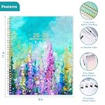 2026-2028 Monthly Planner - 2 Year Monthly Planner/Calendar 2026-2028, July 2026 - June 2028, 11" x 9", 24 Months Calendar, Yearly planners, Tabs, Inner Pocket, Twin-wire Binding - Oil Painting - Image 5