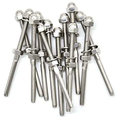 Kit de terminales para barandillas de cable de 1/8 y arandela biselada de 30 grados 6