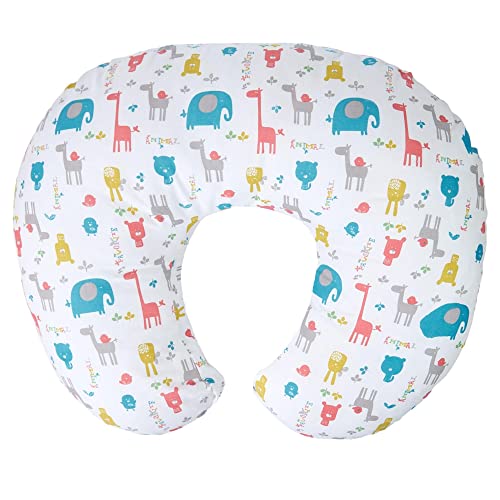 HuBorns - Cojín Lactancia Bebe Desenfundable y Lavable 60 x 50cm - Almohada Lactante 100% Algodón con Firmeza - Cojin Multifuncional para Madres Cover
