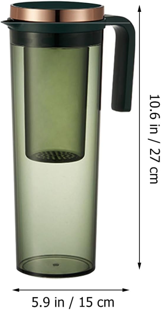 Cabilock Sealed Refrigerator Drinks Pitcher with Lid 2.5l Heat-resistant Water Cooling Jug for Household Use, Large Capacity Beverage Container Suitable for Tea and Cold Water