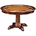Jonathan Charles Mahogany Round Poker Table 493366