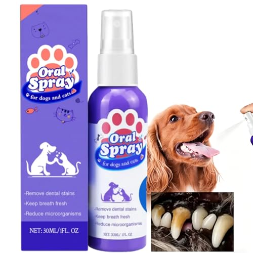 fuiznox Skavix Pet Oral Spray Skavix Pet Dental Care Spray - Fresh Breath & Easy Pet Oral Care for Dogs & Cats Chlorhexidine for Dogs