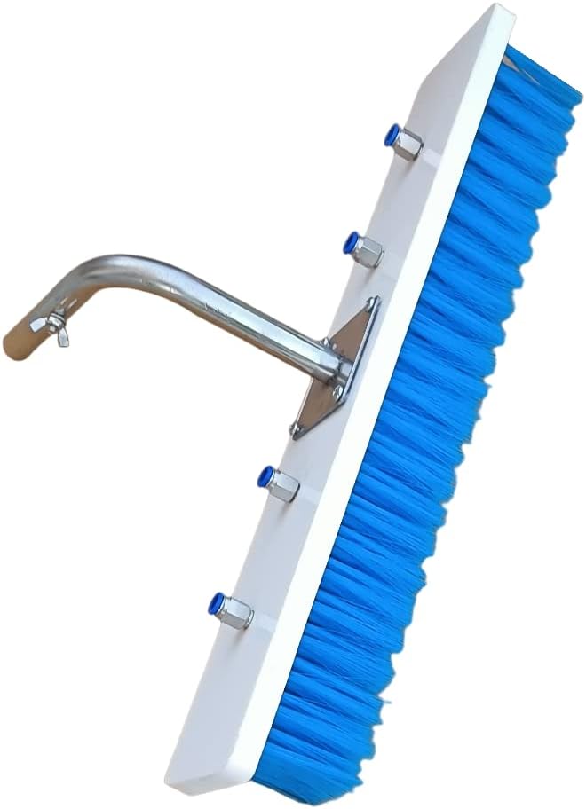 Kenbrook Solar Stainless Steel Panel Cleaning Brush With Bend For 3/4/6/9 Meter Solar Panel Cleaning Kit (Brush With Bend), Blue