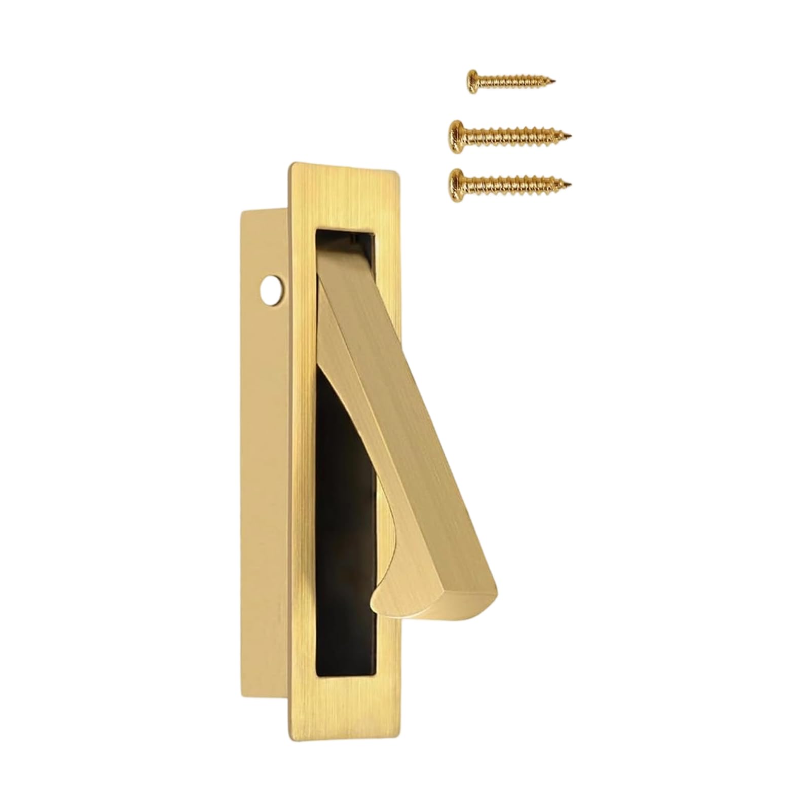 Stainless Steel Sliding Door Handle Cabinet Door Pull Recessed Finger Flush Pulls for Closet, Sliding, Barn Doors Stainless Steel Handle