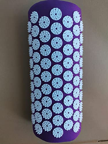 Dorosun Acupressure Pillow Acupuncture Massager For Massage Neck Back Head Pain Relief, Relieves Muscle Stress Relaxation, Purple #TOP7