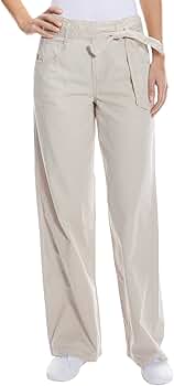 パンツ New York Industre Pants O A T NEW YORK Women's Contemporary High-Rise Belted Wide