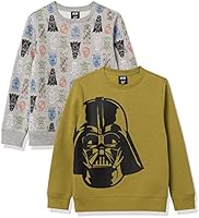 Spotted Zebra Jungen Disney Star Wars Marvel Fleece-Sweatshirts mit Rundhalsausschnitt