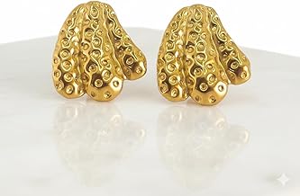 Anti Tarnish Earrings,18K Gold Plated Earrings for Women | Lightweight, Waterproof & Hypoallergenic Earrings Set for Women/Girls - MyFirstLoveByYogita