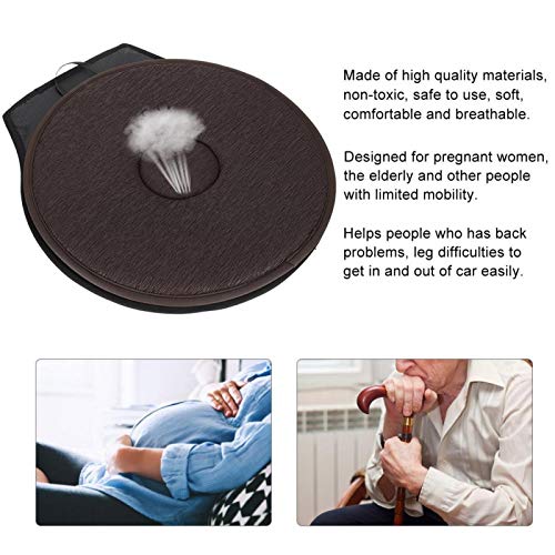 Yinhing Non-Slip Car Mat Protector For Pregnant Women Elderly,Swivel Seat Cushion,Round 360° Rotating Car Cushion,Office Home Use,Portable Rotating Car Cushion,Rotating Car Swivel Seat Cushion #TOP1