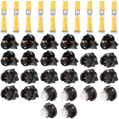 LBRST 10 x T10 5-5050-SMD Yellow Instrument Lights 10 x T10 168 184 192 Twist Lock Socket 10 x T5 1-5050-SMD Yellow 74 73 2721 Instrument Lights 10 x T5 74 73 2721 Twist Lock Socket