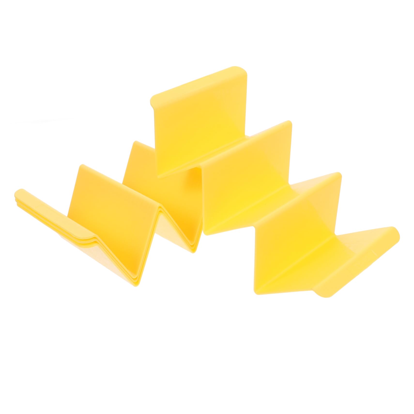 balacoo 4pcs Tortilla Tray Tortilla Burrito Decorative Serving Tray Tortilla Corn Household Taco Holder Food Store Supplies Taco Food Stand Desktop Burrito Stand Taco Stand Plastic Yellow