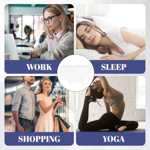 4 Stück Dekoltee Pads Antifalten, Herzförmige Silikonpads für Hautpflege, Wiederverwendbare Brustpads für Frauen, Ideal für Nachtpflege und Reisen