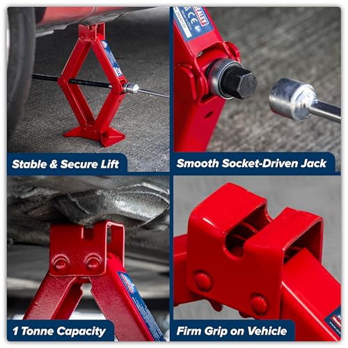 Ciseaux Jack 1 Tonne Sealey 57 m de levage pour atelier - 6