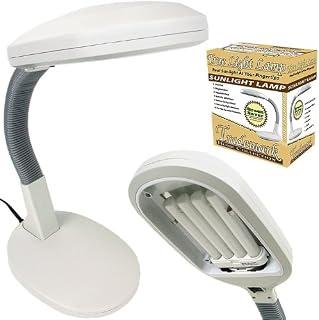 Natural Sunlight Desk Lamp, Great For Reading and Crafting, Adjustable Gooseneck, Home