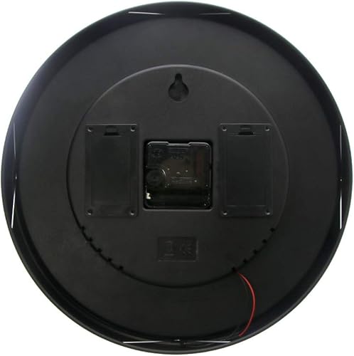 Miniatura 9 de Geek Alerts Little Animals - Reloj de pared de elefantes de dibujos animados con control de sonido, luz nocturna LED, marco de metal, movimiento