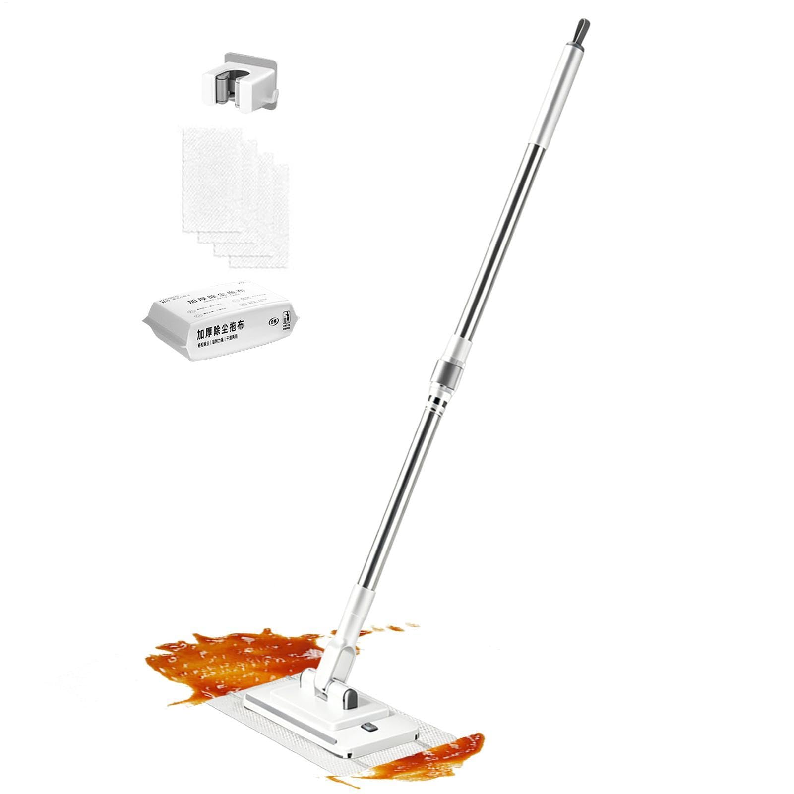 Clip Mops pour Sols rotatif à 360 degrés sans lavage manuel pour carrelage et cuisine