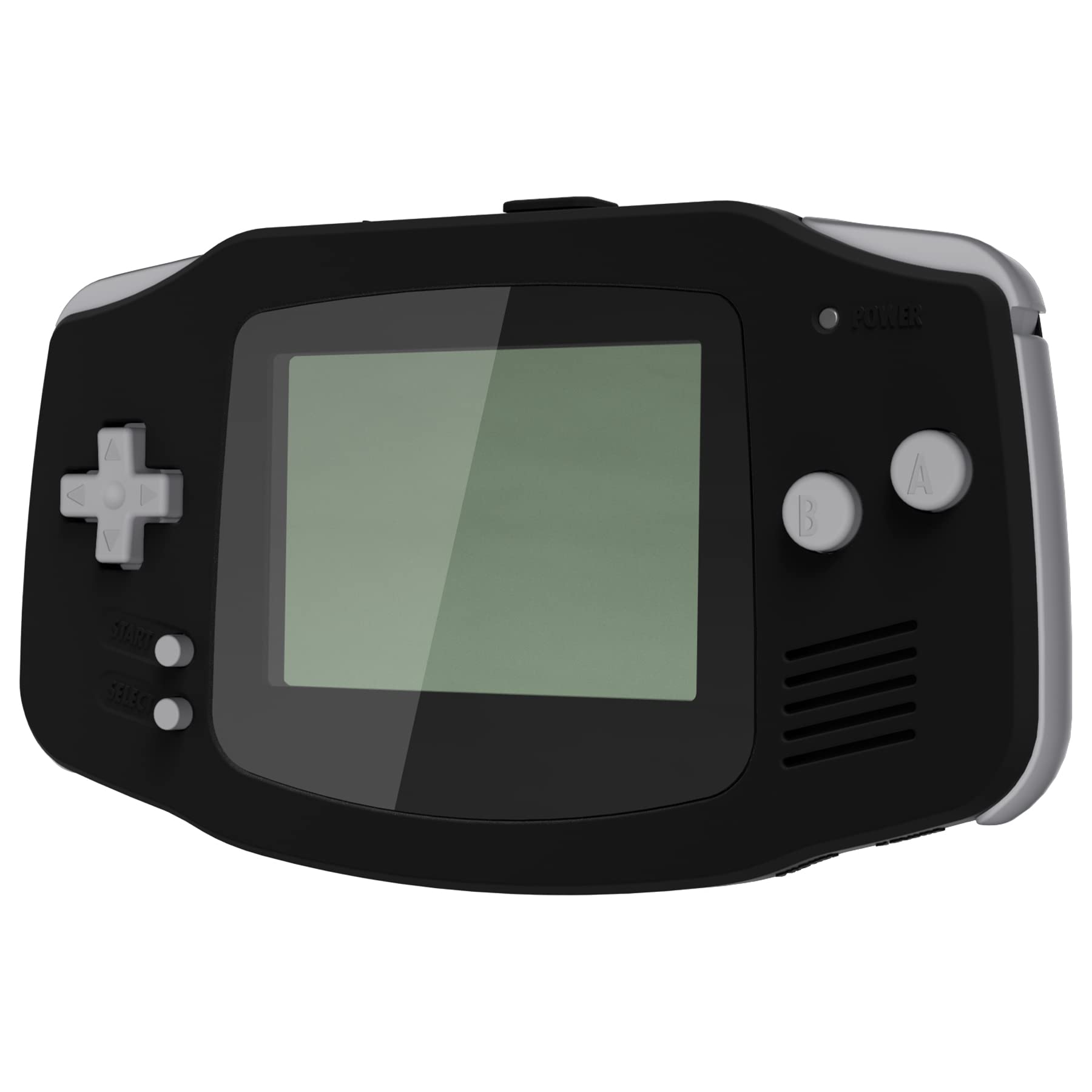 eXtremeRate Cover Scocca Tasti Custodia Pulsanti Shell Ricambio per Gameboy Advance GBA Console-Compatibile con IPS & Standard LCD-NON Include Console&IPS Schermo(Nero)