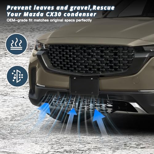 Image of 2023-2026 CX50 Front Grill Mesh Inserts Trims for 2026 Mazda CX-50 Accessories ABS Material Front Grille Guard Compatible with 2023 2024 2025 2026 Mazda CX50(2PCS /Sets)