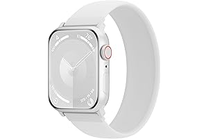 Silicone Solo Loop Bands Compatible with Watch Band, Sport Stretchy Strap