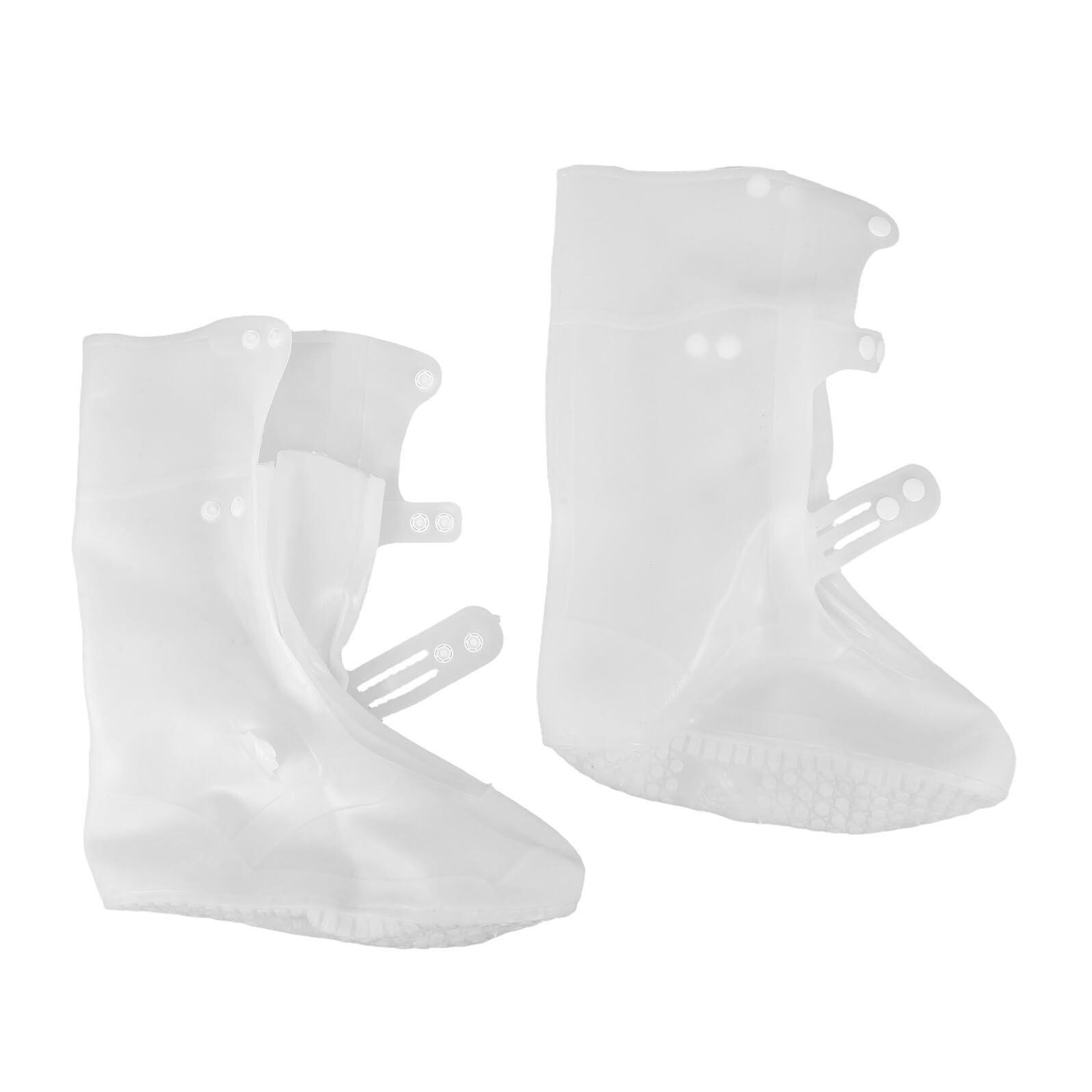 Abaodam Guêtres de Randonnée Imperméables en PVC Blanc, Couvre-Chaussures Désert Réglables, Protection Antidérapante pour Chaussures de Randonnée en Plein Air