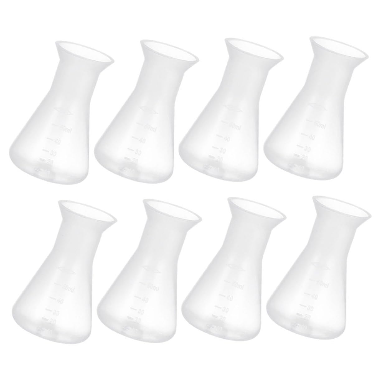 iplusmile 40 Stk Laborkolben chemische Flasche chemischer Erlenmeyerkolben Wissenschaftsflasche Chemie Kolben plastikflasche kunststoffflasche Versuchskolben Kunststoff-Erlenmeyerkolben pp