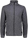 herren strickjacke Knit Tech CMP Herren Strick Fleece Jacke 39H4637, Ocean-Inchiostro-Nero, 50