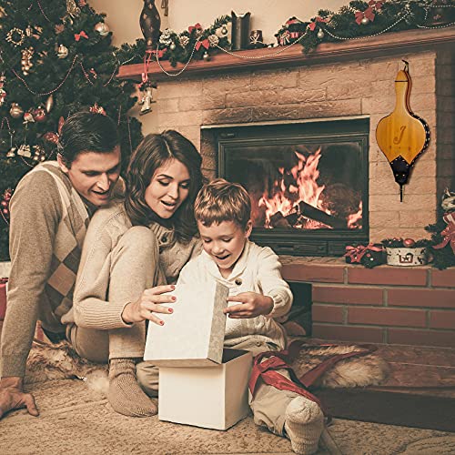 Tj.moree Fireplace Bellows 19"X 8" Custom Large Wood Fire Blower With Hanging Strap, Long Handle, Metal Nozzle, Great Tool For Fireplace, Fire Pit, Wood Stove, Bbq, Outdoor Camping - Initial J #TOP6