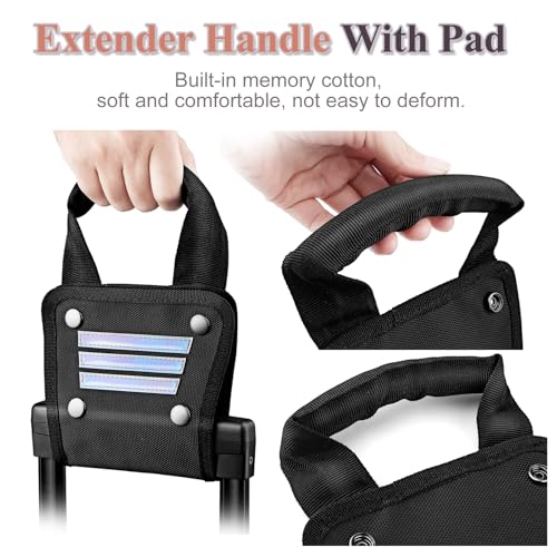 Image of 7.9in Universal Luggage Handle Extender | High Visibility Handle Extension with Comfortable Hand Strap, Ideal for Travelers for Luggage, Suitcase, Handbag and Carry On