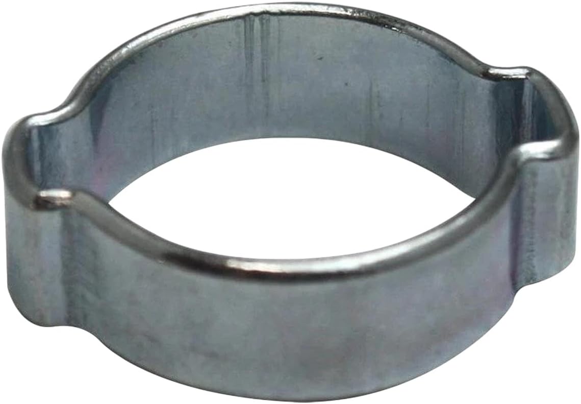 100/PK 11-13 mm Zinc Plated Double Ear Steel Automotive/Hand Tool Hose Clamp