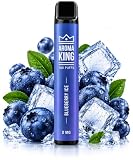 E Vape ohne Niktoin - AR0MA KlNG - bis zu 500 PFFS - 1 Stück - Blueberry Kein Nikotin Kein Liquid