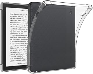 For Kobo Libra H2Oタブレットケース7インチ,透明TPU,Kobo Libra H2O 専用ケースカバー,柔らかく、耐衝撃性、滑り止め、落下防止、指紋防止、超薄、全面保護カバー。