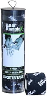 Bear Komplex Athletic Sports Thumb Tape, Premium Adhesive Wrap, 5 cm Tape for at-Home Workouts, Sweatproof, Breathable, and Non-Slip for Lifting, Crossfit, and Hook Grip, Hypoallergenic and Latex Free