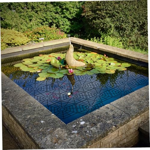 Red para estanques koi flotante: sistema modular hexagonal de plástico resistente, 20 uds 5