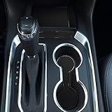 Auovo Anti Dust Door Mats for Chevy Traverse Accessories 2023 2022 2021 2020 2019 2018 Interior Custom Fit Door Cup Center Console Liners 28pcs/Set (Solid Black,Updated)