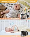 HelloBaby Baby Monitor,Hello Baby Monitor with Camera and Audio, 3.2'' LCD Screen,Rotate 355°horizontally and120°vertically,ECO Mode,Two-Way Audio, Night Vision,Temperature Monitoring, Lullabies - Image 8