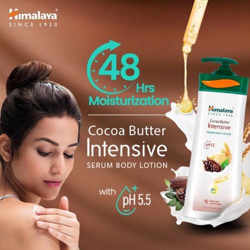 Image of Himalaya Cocoa Butter Intensive Body Lotion, Deeply Moisturizes & Repairs Dry Skin, with Wheat Germ 400ml pack of 1