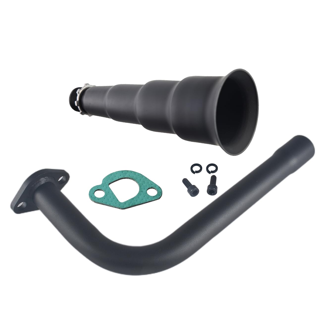 4 Stage Exhaust Header Pipe,For Predator 212cc 196cc Engine Black