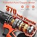 Cordless Drill Set, VIWKO 20V Power Drill with Power Pack 2.0Ah and Charger, 3/8-Inch Keyless Chuck Electric drill, 25+1 Position, 42pcs Drilldriver Bits/Screws for DIY Projects (Orange)