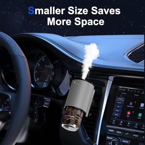 Image of Car Air Freshener, Smart Car Air Freshener for Vent Clips, 1200 Sprays Per Charge, Car Fresheners with Auto On /Off, 5 Scents, 10 Refill Bottles (1Pack-Grey)
