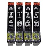 ICBK74(BK/ブラック)×4本セット [エプソン用] 新互換インクカートリッジ残量表示付き (最新型ICチップ付き) 【A.I.S製品】