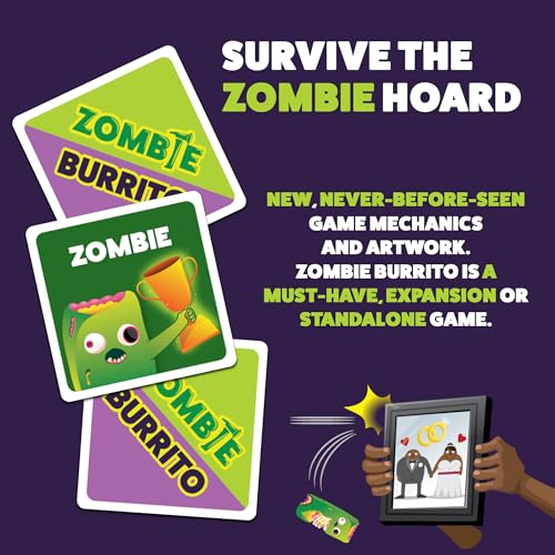 Exploding Kittens Zombie Burrito 3-6 Players - Ages 7+ - 15 Minutes to Play - Dodgeball Zombie Card Game - Party Game, Family Game Night, Kid and Adult Card Game — view 3