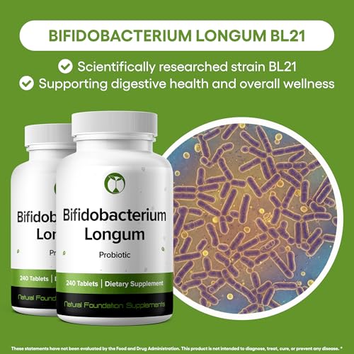 image for Natural Foundation Supplements Bifidobacterium Longum Probiotic Supple