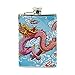 Tizorax drago cinese pittura fiaschetta in acciaio INOX, Pocket Flagon, campeggio pentola di vino, regalo per uomo o donna, 226,8 gram