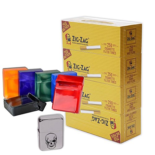 1.000 Zig Zag Filterhülsen + 6 Big Boxen + Benzinfeuerzeug zum Sonderpreis Cover